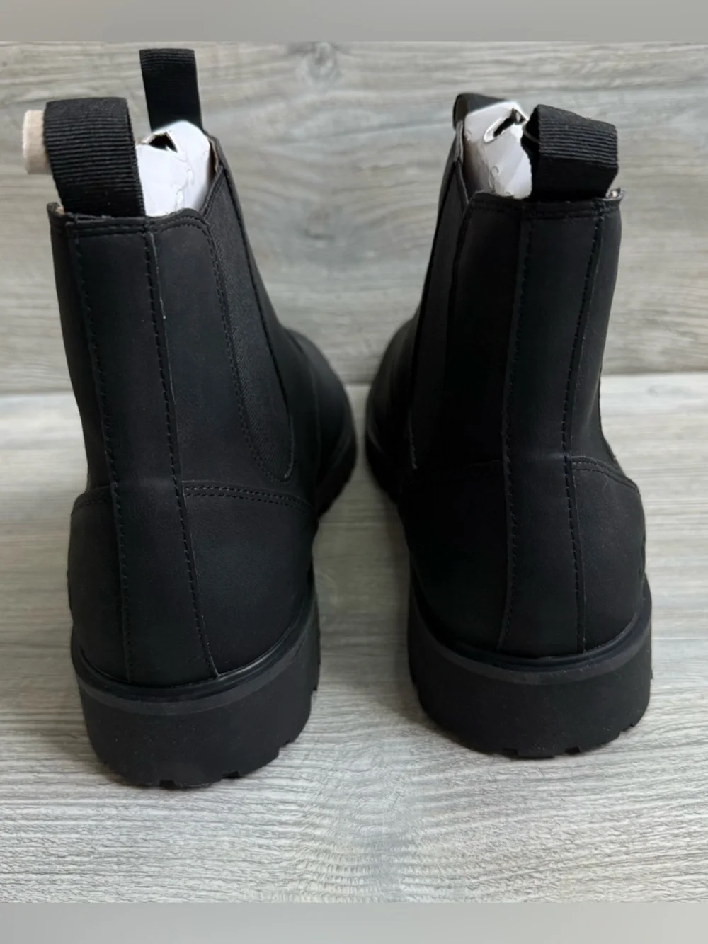 JBU Kai Men's Black Chelsea Boots - Sleek Slip-On Ankle Boot water resistant 13